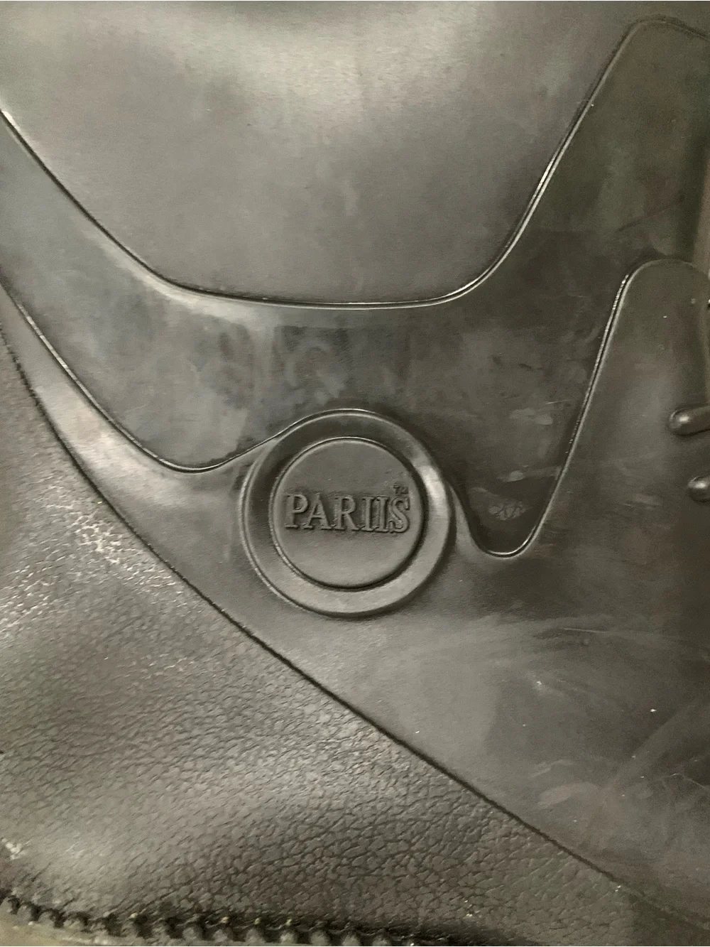 Pariis Black Rubber Rain Boots - Like New Utility Mud Gum Boots